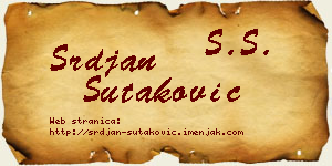 Srđan Šutaković vizit kartica